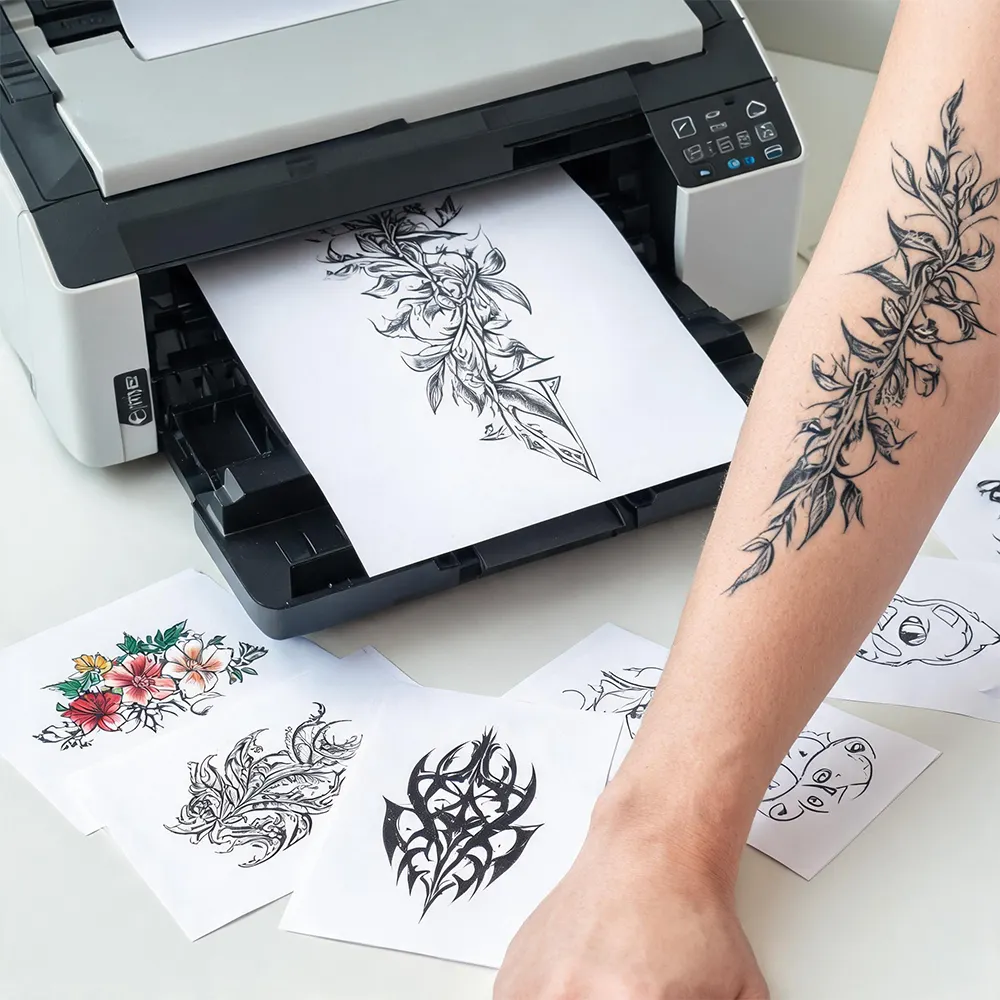 Papel de transferencia de tatuajes con láser