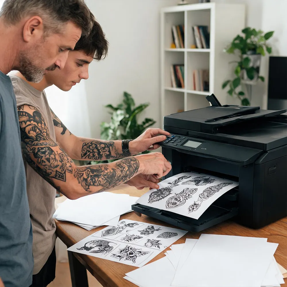 Papel de transferencia de tatuajes con láser