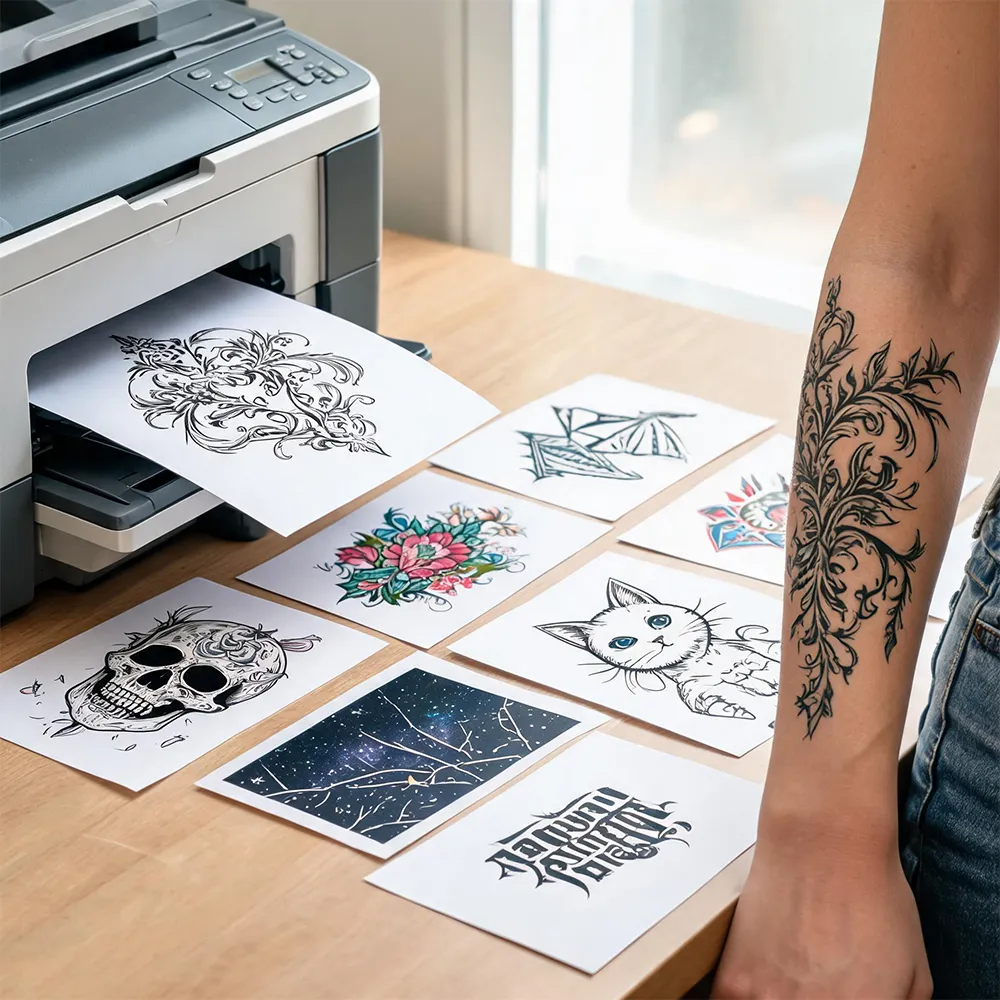 Papel de tatuaje temporal láser