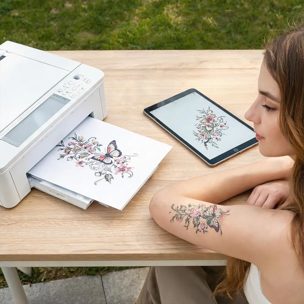 Papel de tatuaje temporal láser