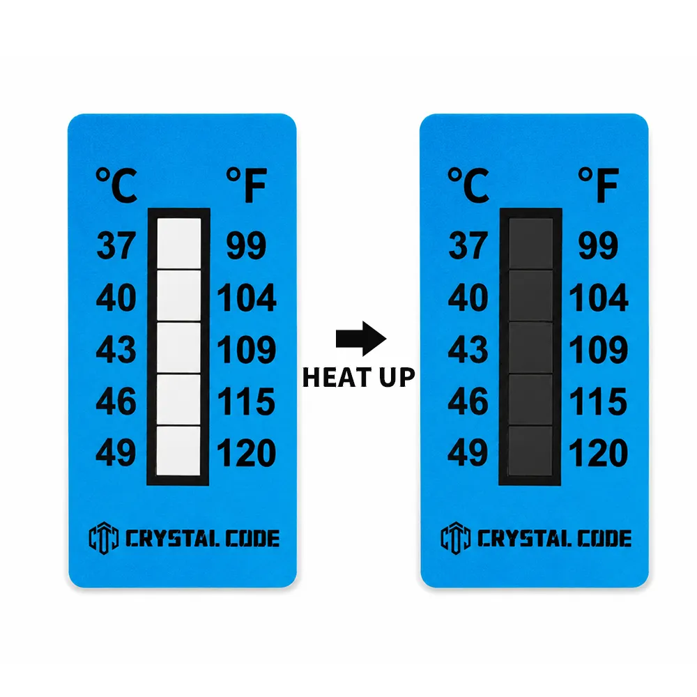 Etiqueta indicadora de temperatura logística
