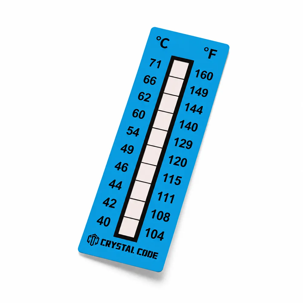 Etiqueta indicadora de temperatura de papel