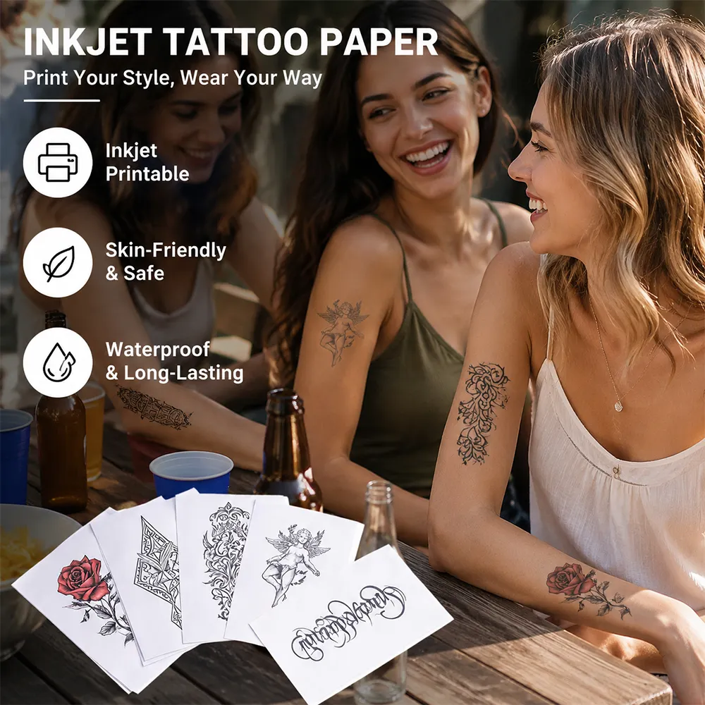 Papel de tatuaje de marca propia