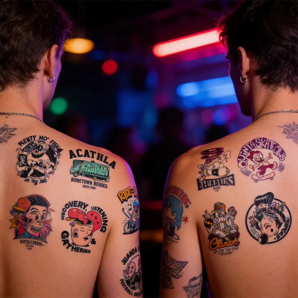 Pegatinas promocionales de tatuajes