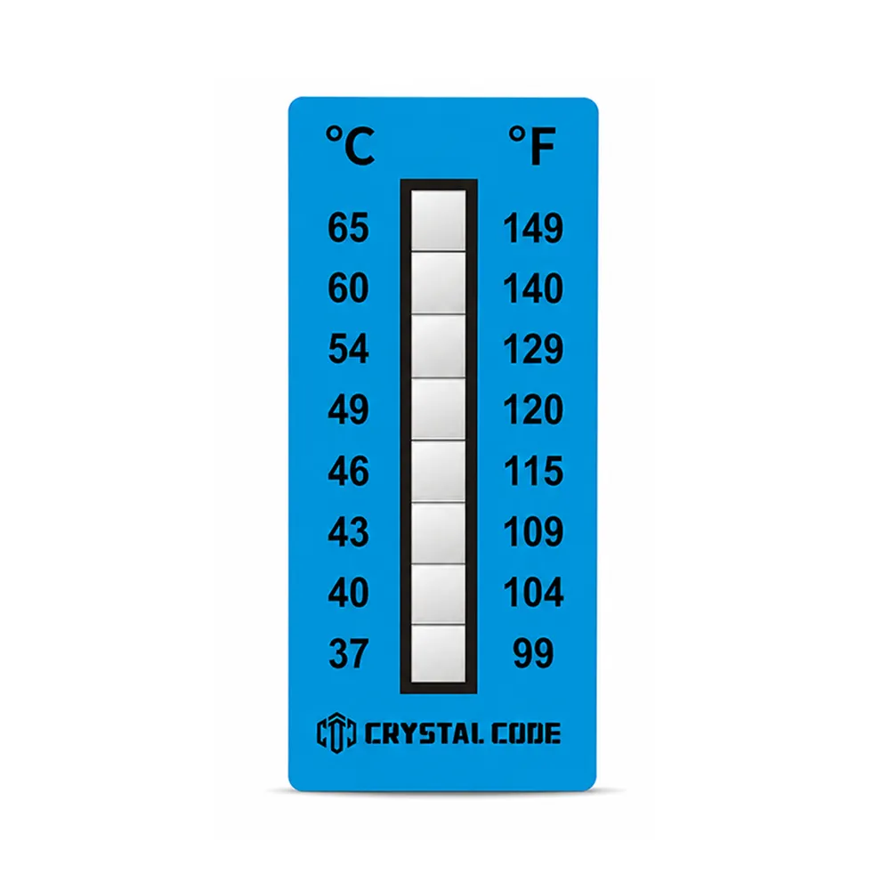Etiqueta autoadhesiva indicadora de temperatura