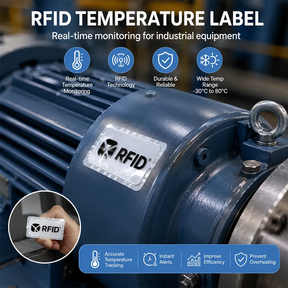 Etiqueta inteligente de indicador de temperatura