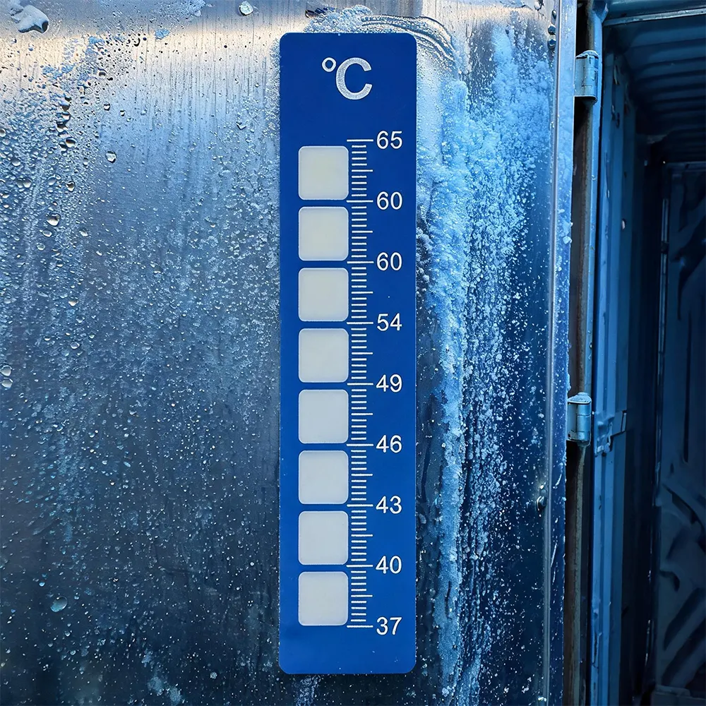 Etiqueta de monitorización de temperatura
