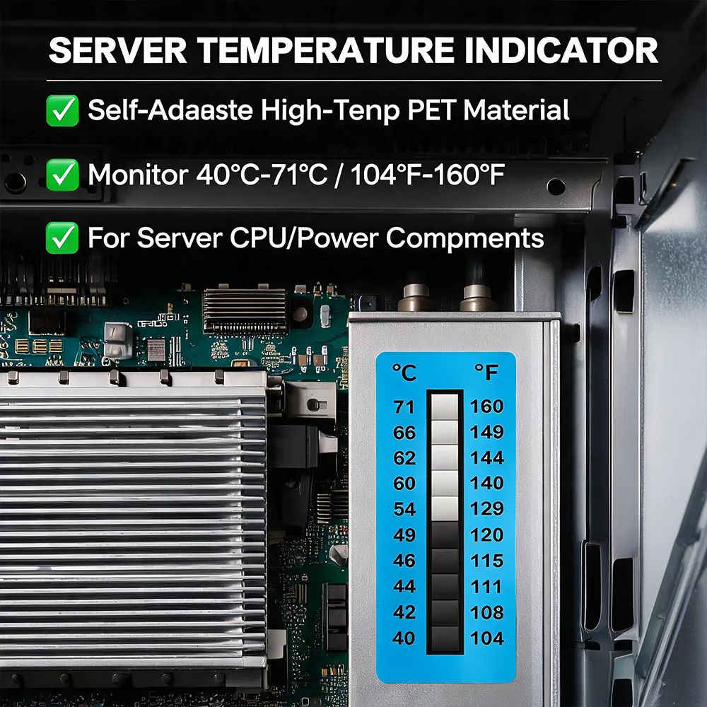 Etiqueta de calentamiento de temperatura