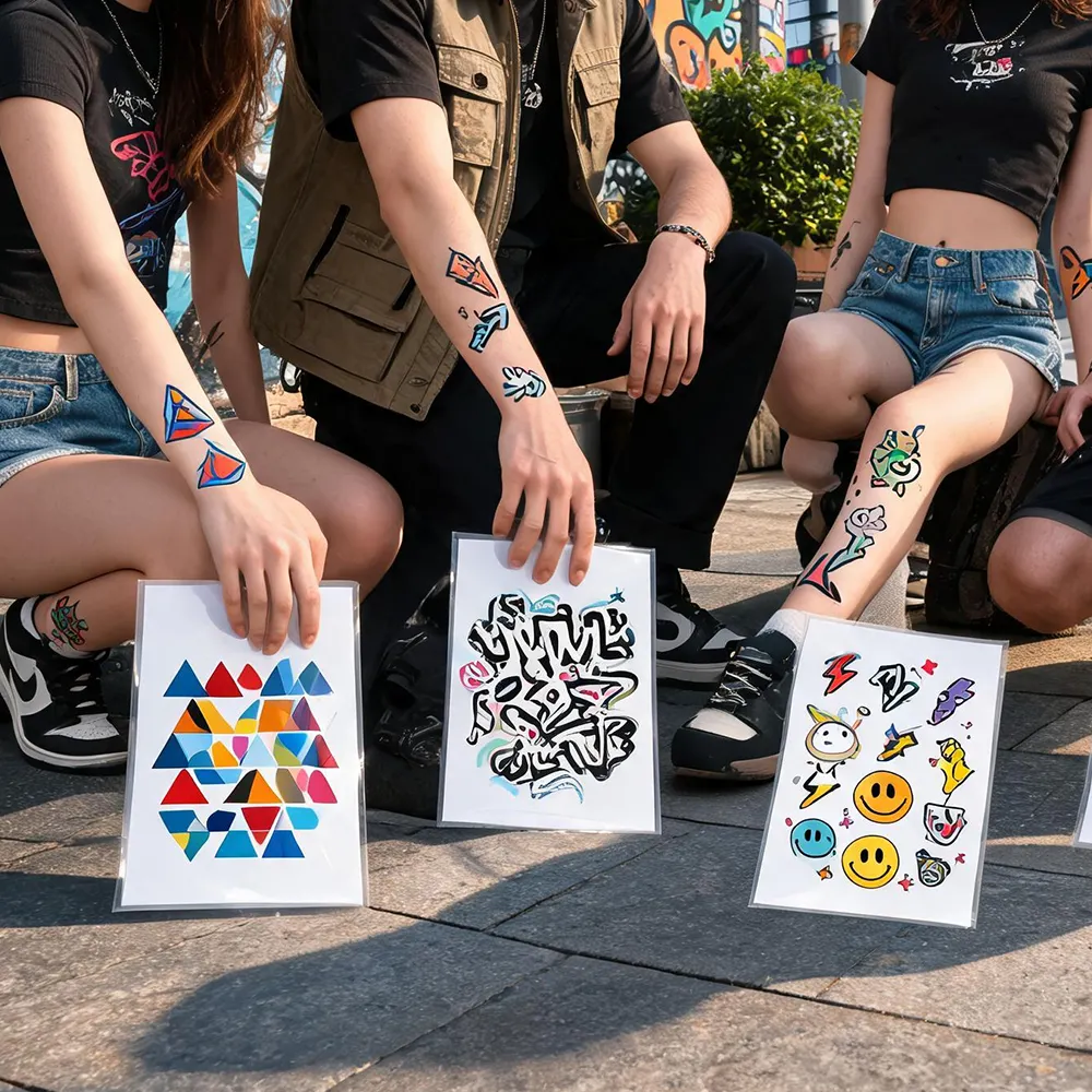 Kit temporal de papel para tatuajes
