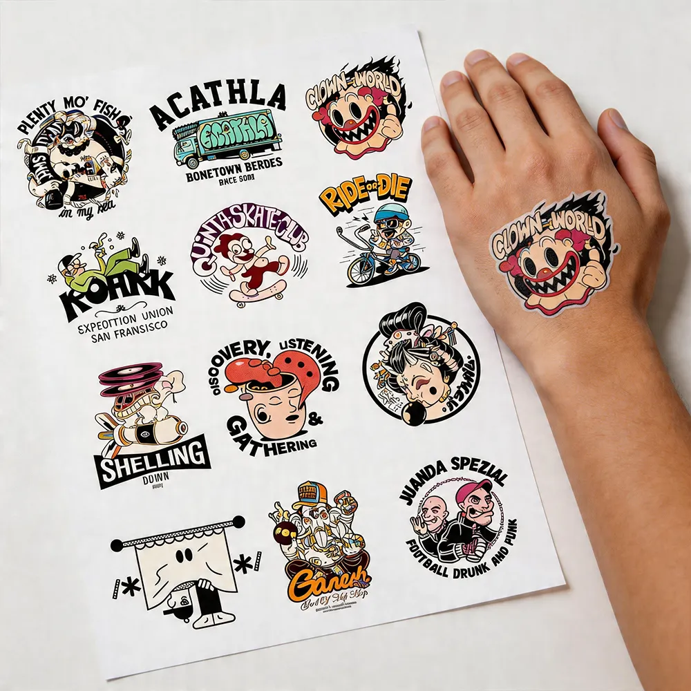 Papel de tatuaje para transferencia de agua