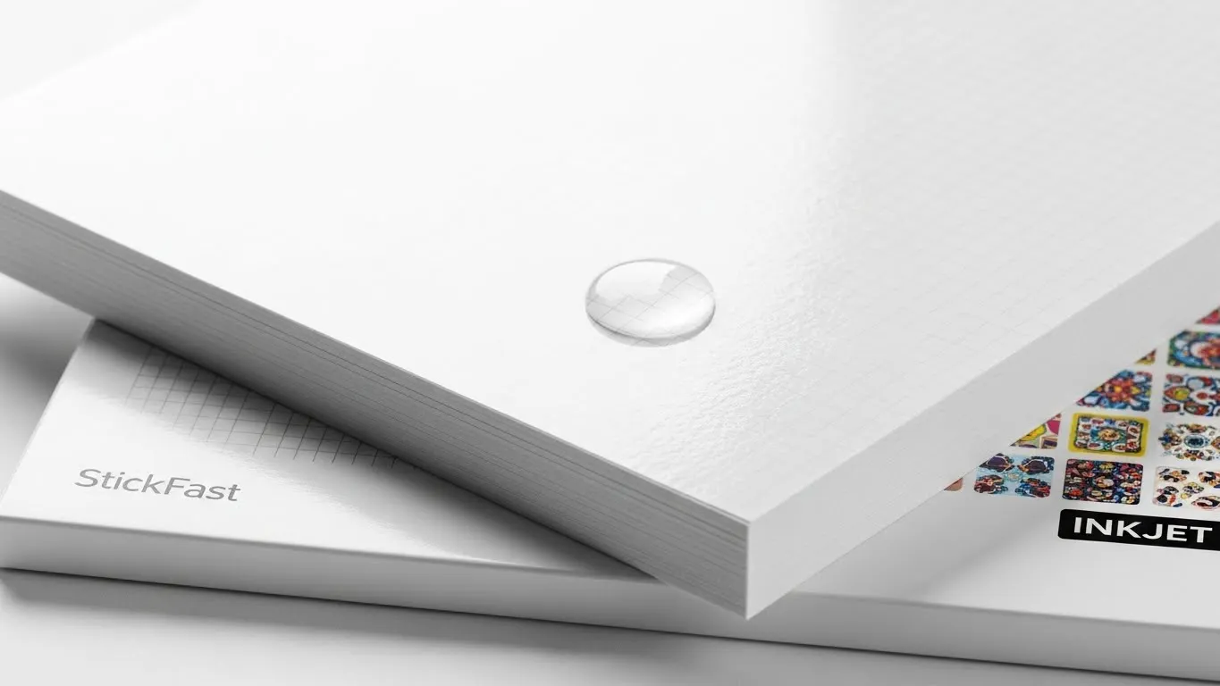 Papel adhesivo de vinilo para impresoras de inyección de tinta